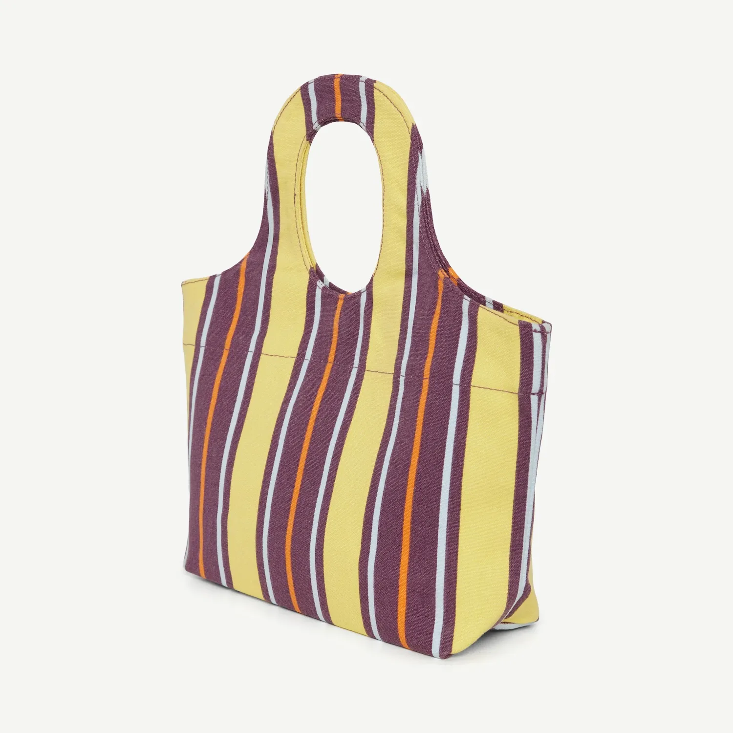 Oval Organic Cotton - Plum & Custard - Image 3